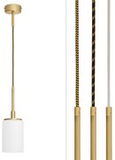 Złota lampa wisząca na przewodzie KR-S1G