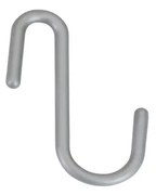 Wiszące plastikowe haczyki w kolorze srebra zestaw 6 szt. City – Metaltex