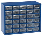 Metalowa szafa z szufladami, 306 x 155 x 282 mm, 30x S