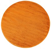 Pomarańczowy okrągły dywan młodzieżowy N7-G16