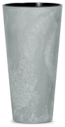 Donica ogrodowa Tubus Slim Beton Effect 38 cm beton PROSPERPLAST