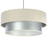 Srebrno kremowa okrągła lampa wisząca S419 P8-P84