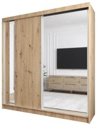 Szafa przesuwna - Greco 200 cm, dąb artisan