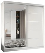 Szafa przesuwna - Marco 200 cm, biały mat