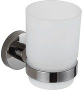 Mexen Remo kubek na szczoteczki, black chrome - 7050738-73