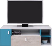 Szafka RTV stojąca ISEO 120 cm do Salonu pod Telewizor 1 Szuflada - Biały