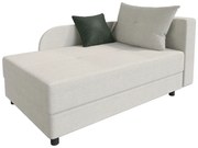 Kremowe jednoosobowe łóżko narożne A1-D88