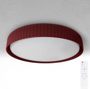 Brilagi-LED ściemnialna lampa sufitowa LUCIA LED/48W/230V śr. 41 cm czerwona + pilot