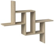 Skandynawski regał wiszący w kolorze dąb sonoma T2-C15