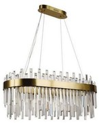 LED lampa wisząca 100W 230V 3000-6500K złota z DO, ściemnialna