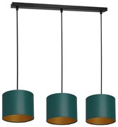 Lampa wisząca ARDEN 3xE27/60W/230V zielono-złota