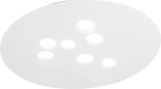 Lampa sufitowa Luna z białego metalu 72,5x60cm, 7 żarówek GX53 max 7x8W, IP20, nowoczesny okrągły kształt, żarówki nie są dołączone