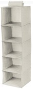 Wiszący tekstylny organizer do szafy Nancy – Compactor