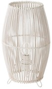 Biała bambusowa lampa stołowa (wys. 29 cm) – Casa Selección
