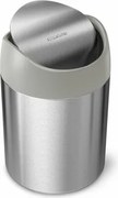 Simplehuman Kosz na śmieci na stół MINI 1,5 l, stal nierdzewna