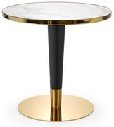 Okrągły stół z marmurowym blatem w stylu glamour W8-G60