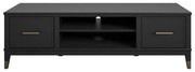 Czarny stolik pod TV CosmoLiving by Cosmopolitan Westerleigh