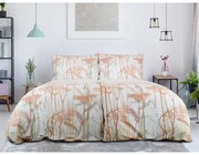 Biało-pomarańczowa pościel jednoosobowa z kory 140x200 cm Caraway – B.E.S.