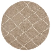 Jasnobrązowy dywan Mint Rugs Hash, ⌀ 120 cm
