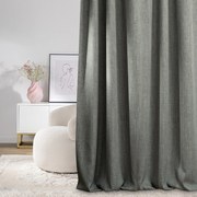 Zasłona zaciemniająca na taśmie marszczącej blackout strukturalny ciemny szary 140 x 280 cm 1 szt.