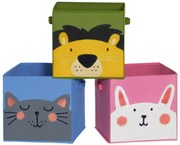 Zestaw 3 dziecięcych organizerów ze zwierzętami G9-B04