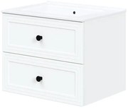 Szafka pod umywalkę TORETO 2S 60cm biały mat HALMAR