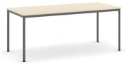 Stół do jadalni 1800 x 800 mm, nogi ciemnoszare, brzoza