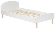 Łóżko dziecięce białe do pokoju dziecka SWEETIE, 95 x 193 cm