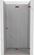 Mexen Lunar-F drzwi prysznicowe składane prawe 60 cm, transparent, różowe złoto - 836-060-000-60-00-P