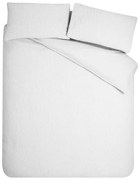 Biała pościel jednoosobowa z kory 135x200 cm Crinkle Seersucker – Catherine Lansfield