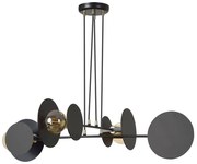 Czarna industrialna lampa wisząca - 2X D027 C1-S18