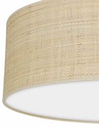 Lampa sufitowa, rattanowa, okrągła MARSHALL WHITE / RATTAN 3xE27