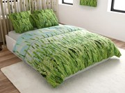 PrzytulneMieszkanie.pl PrzytulneMieszkanie.pl Pościel z mikrowłókna POSANA zielona Rozmiar pościeli: 2 szt 70 x 80 cm | 160 x 200 cm