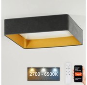 Brilagi-Ściemnialne światło LED VELVET SQUARE LED/36W/230V Wi-Fi Tuya+pilot szare