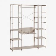 Modułowa Otwarta Szafa 2-częściowa Z Półką Z Żelaza Elviah Moka Brown - Sklum