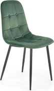 Krzesło do jadalni KINDREL, 1 szt., ciemnozielone