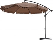PARASOL OGRODOWY CZAPLA 2 BRĄZOWY 3M Z DUŻĄ CZASZĄ