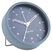 Niebieski budzik Karlsson Tinge, ø 9 cm