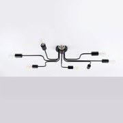 Żyrandol VECTOR 8 czarny SOLLUX  LIGHTING