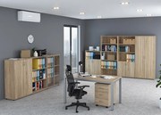 Skandynawski komplet biurowych mebli z biurkiem dąb sonoma D1-S25