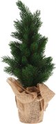 Sztuczne drzewko w jutowej doniczce, 45 cm