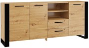 Długa komoda dąb artisan N3-E57