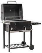 GRILL WĘGLOWY Z KOMINEM I POKRYWĄ MIR4525K