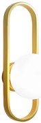 LAMPA ŚCIENNA KINKIET APP1756-1W BRUSH GOLD WHITE