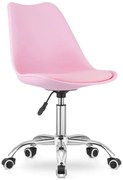 Dziecięce różowe obrotowe krzesło do biurka S7-R03