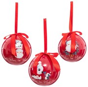 Bombki z papieru dla dzieci, Ø 7,5 cm