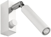 Biały kinkiet tuba z regulacją - EX718 W6-P46