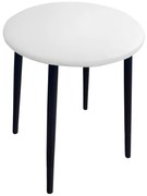 Taboret TRIX D10 biały podstawa czarna