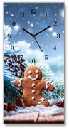 Zegar ścienny Pionowy-Święta Piernik Śnieg Choinka