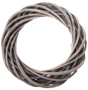 Wianek z wikliny Elemetary brązowy, średnica 20 cm